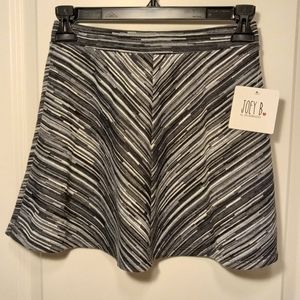 Joey B Skirt NWT, Kid's Sz Medium, Black & White Striped